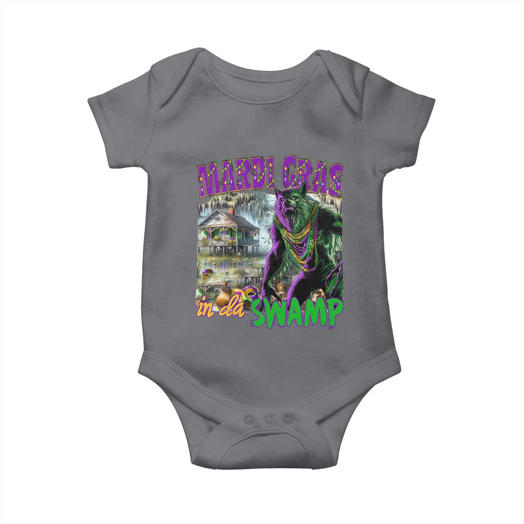 Funny Mardi Gras Rougarou Baby Onesie Mardi Gras In Da Swamp Cryptids Of Louisiana