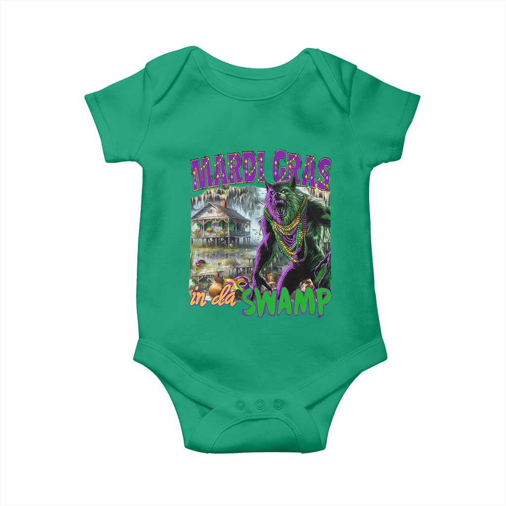 Funny Mardi Gras Rougarou Baby Onesie Mardi Gras In Da Swamp Cryptids Of Louisiana