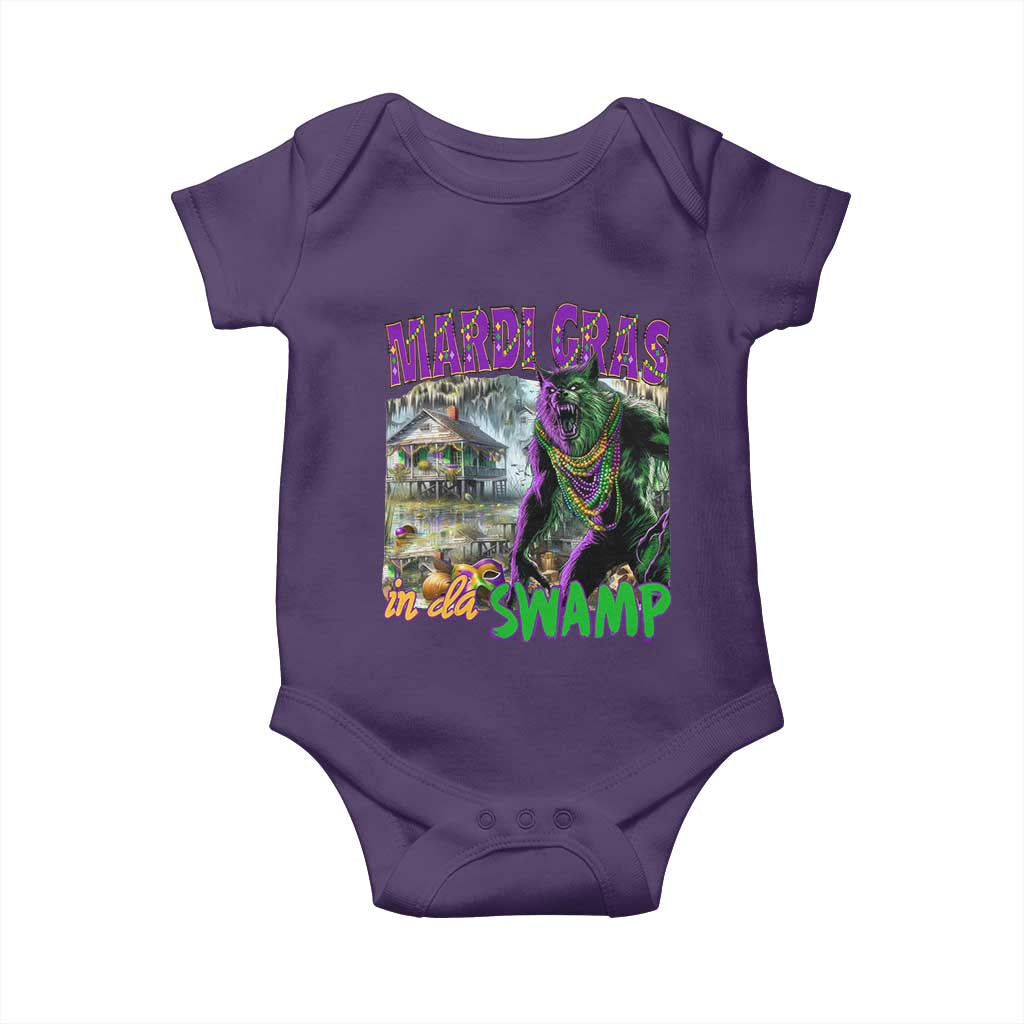Funny Mardi Gras Rougarou Baby Onesie Mardi Gras In Da Swamp Cryptids Of Louisiana