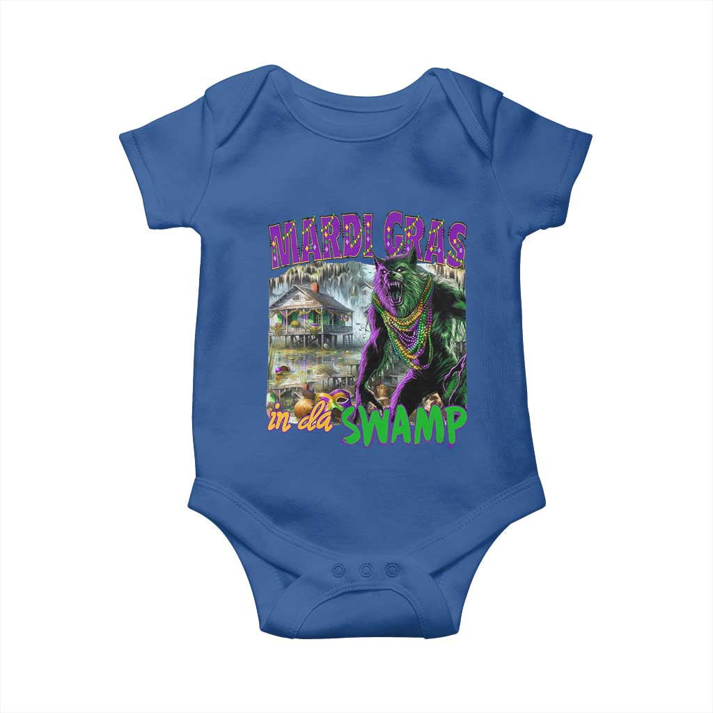 Funny Mardi Gras Rougarou Baby Onesie Mardi Gras In Da Swamp Cryptids Of Louisiana