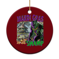 Funny Mardi Gras Rougarou Ceramic Ornament Mardi Gras In Da Swamp Cryptids Of Louisiana