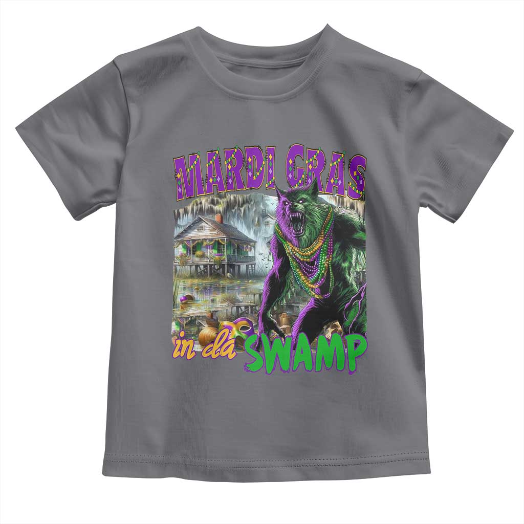 Funny Mardi Gras Rougarou Toddler T Shirt Mardi Gras In Da Swamp Cryptids Of Louisiana