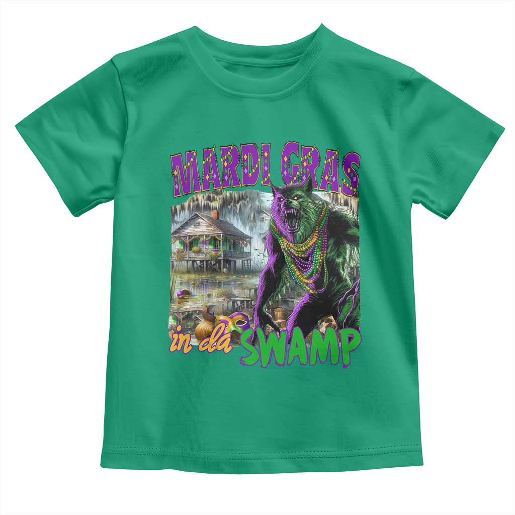 Funny Mardi Gras Rougarou Toddler T Shirt Mardi Gras In Da Swamp Cryptids Of Louisiana