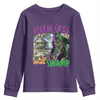 Funny Mardi Gras Rougarou Youth Sweatshirt Mardi Gras In Da Swamp Cryptids Of Louisiana