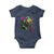 Funny Mardi Gras Rougarou Baby Onesie Cryptids Of Louisiana Jester Hat