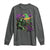 Funny Mardi Gras Rougarou Long Sleeve Shirt Cryptids Of Louisiana Jester Hat