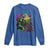 Funny Mardi Gras Rougarou Long Sleeve Shirt Cryptids Of Louisiana Jester Hat
