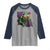 Funny Mardi Gras Rougarou Raglan Shirt Cryptids Of Louisiana Jester Hat