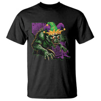 Funny Mardi Gras Rougarou T Shirt Cryptids Of Louisiana Jester Hat