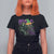 Funny Mardi Gras Rougarou T Shirt For Women Cryptids Of Louisiana Jester Hat