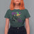 Funny Mardi Gras Rougarou T Shirt For Women Cryptids Of Louisiana Jester Hat