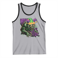 Funny Mardi Gras Rougarou Tank Top Cryptids Of Louisiana Jester Hat