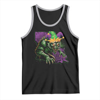 Funny Mardi Gras Rougarou Tank Top Cryptids Of Louisiana Jester Hat