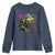 Funny Mardi Gras Rougarou Youth Sweatshirt Cryptids Of Louisiana Jester Hat