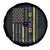 Funny Mardi Gras New Orleans Louisiana Spare Tire Cover 504 Nola Area Code Glitter Print American Flag