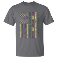 Funny Mardi Gras New Orleans Louisiana T Shirt 504 Nola Area Code Glitter Print American Flag