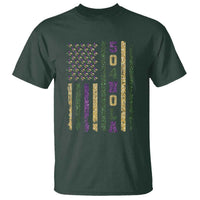 Funny Mardi Gras New Orleans Louisiana T Shirt 504 Nola Area Code Glitter Print American Flag