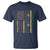Funny Mardi Gras New Orleans Louisiana T Shirt 504 Nola Area Code Glitter Print American Flag