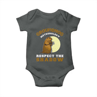 Funny Groundhog Day Baby Onesie Groundhog Meteorology Respect The Shadow - Wonder Print Shop