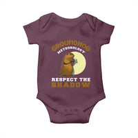 Funny Groundhog Day Baby Onesie Groundhog Meteorology Respect The Shadow - Wonder Print Shop