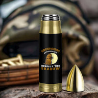 Funny Groundhog Day Bullet Tumbler Groundhog Meteorology Respect The Shadow - Wonder Print Shop
