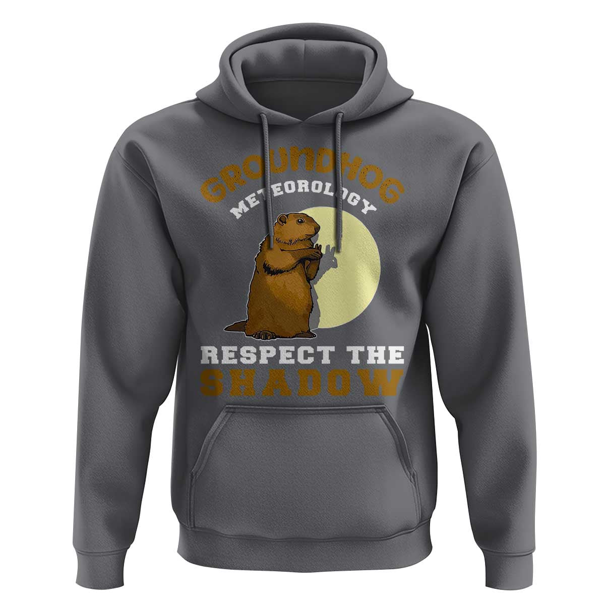 Funny Groundhog Day Hoodie Groundhog Meteorology Respect The Shadow - Wonder Print Shop