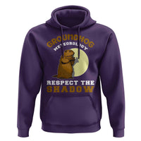 Funny Groundhog Day Hoodie Groundhog Meteorology Respect The Shadow - Wonder Print Shop