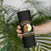 Funny Groundhog Day Skinny Tumbler Groundhog Meteorology Respect The Shadow - Wonder Print Shop