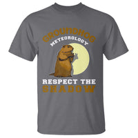 Funny Groundhog Day T Shirt Groundhog Meteorology Respect The Shadow - Wonder Print Shop
