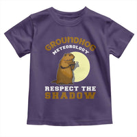 Funny Groundhog Day Toddler T Shirt Groundhog Meteorology Respect The Shadow - Wonder Print Shop