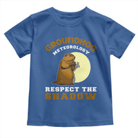 Funny Groundhog Day Toddler T Shirt Groundhog Meteorology Respect The Shadow - Wonder Print Shop