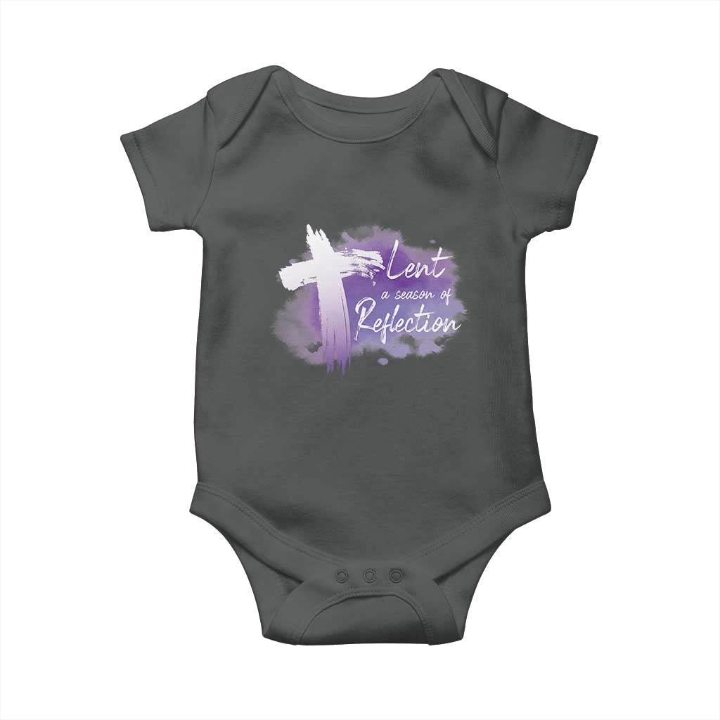 Ash Wednesday Baby Onesie Lent A Season Of Reflection Ashes Cross Christian Religious