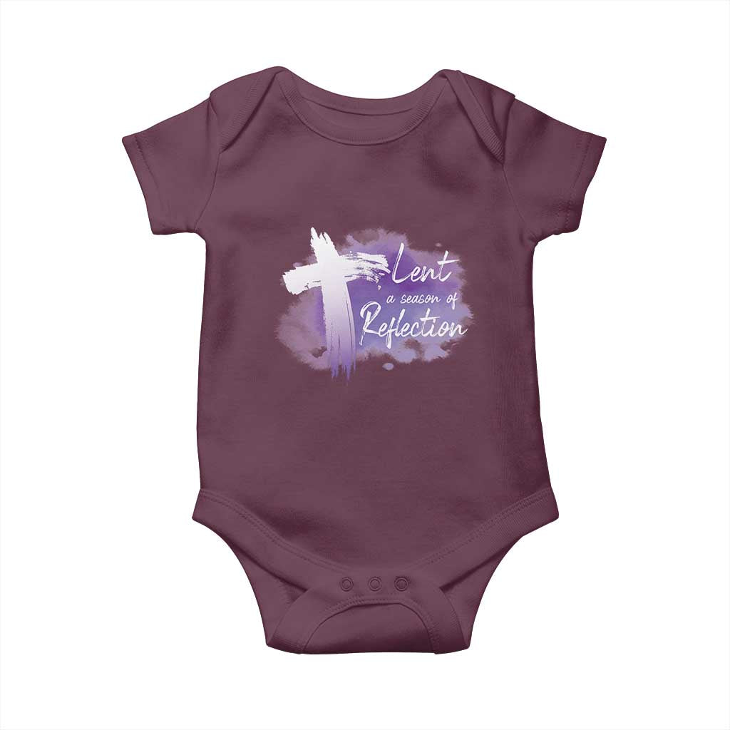 Ash Wednesday Baby Onesie Lent A Season Of Reflection Ashes Cross Christian Religious