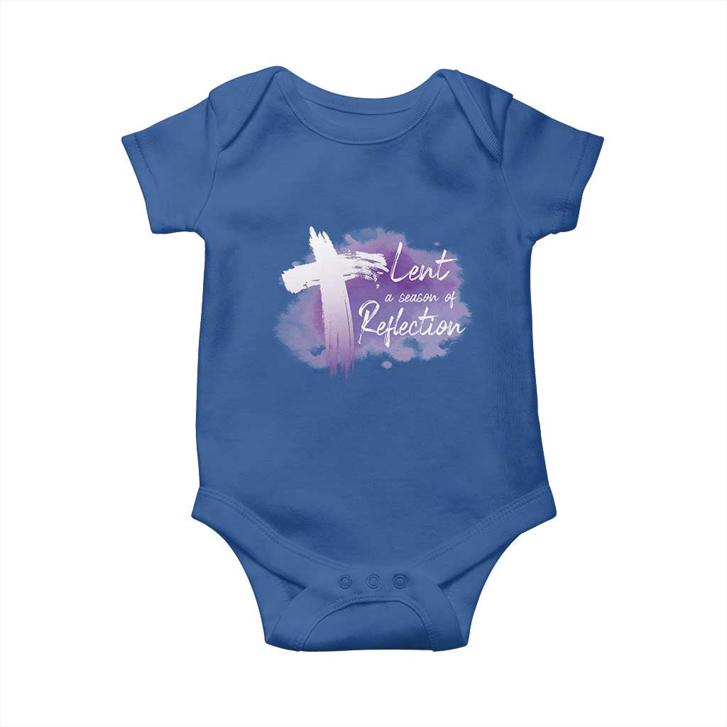 Ash Wednesday Baby Onesie Lent A Season Of Reflection Ashes Cross Christian Religious