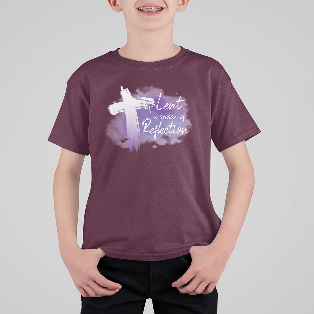 Ash Wednesday T Shirt For Kid Lent A Season Of Reflection Ashes Cross Christian Religious