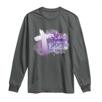 Ash Wednesday Long Sleeve Shirt Lent A Season Of Reflection Ashes Cross Christian Religious