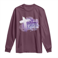 Ash Wednesday Long Sleeve Shirt Lent A Season Of Reflection Ashes Cross Christian Religious