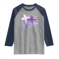 Ash Wednesday Raglan Shirt Lent A Season Of Reflection Ashes Cross Christian Religious