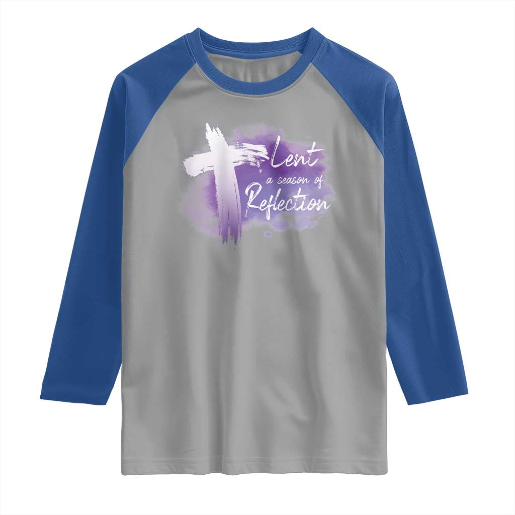 Ash Wednesday Raglan Shirt Lent A Season Of Reflection Ashes Cross Christian Religious