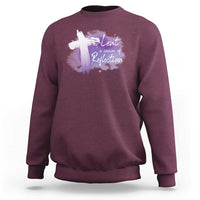 Ash Wednesday Sweatshirt Lent A Season Of Reflection Ashes Cross Christian Religious