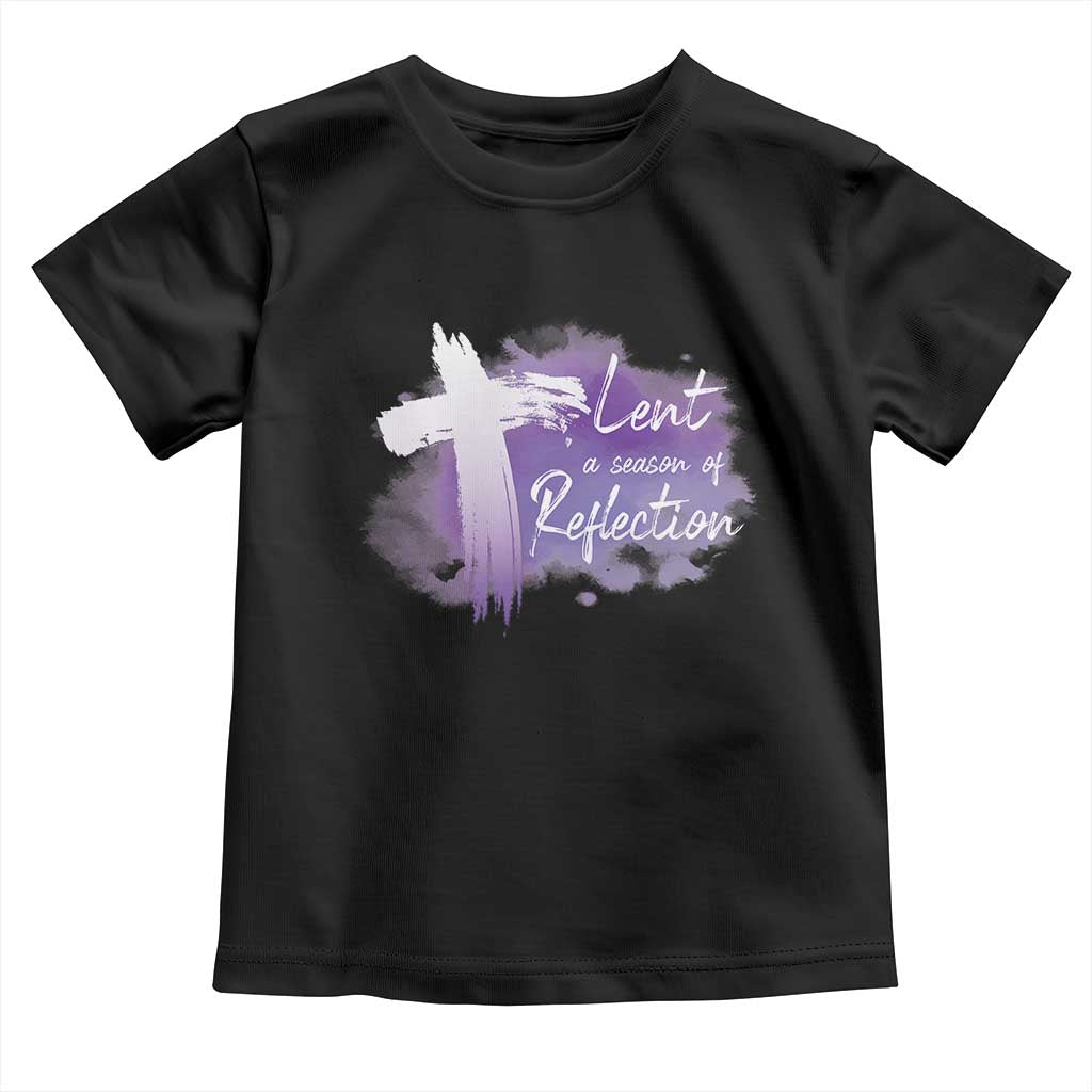 Ash Wednesday Toddler T Shirt Lent A Season Of Reflection Ashes Cross Christian Religious