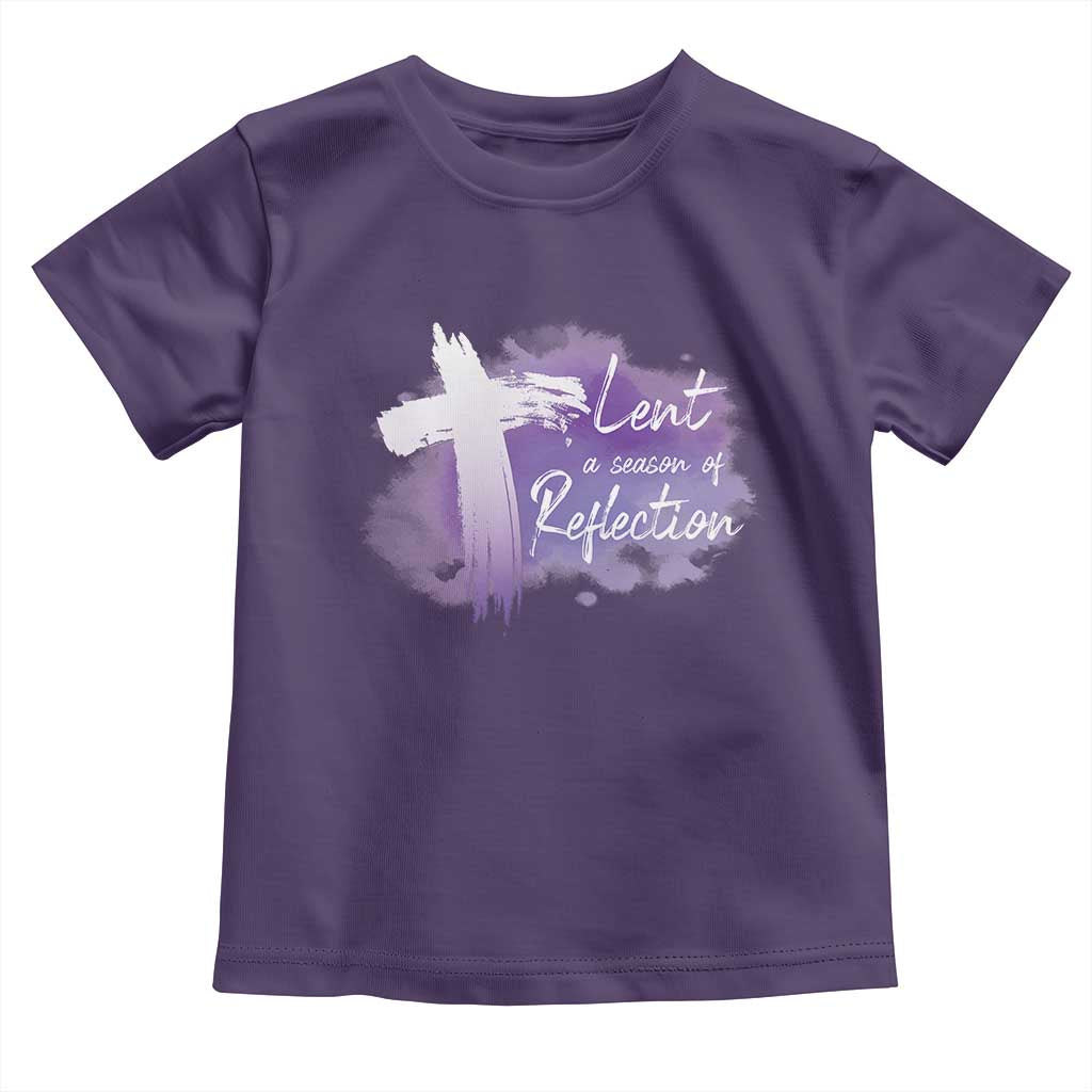 Ash Wednesday Toddler T Shirt Lent A Season Of Reflection Ashes Cross Christian Religious