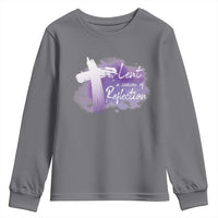 Ash Wednesday Youth Sweatshirt Lent A Season Of Reflection Ashes Cross Christian Religious