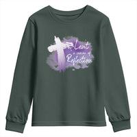 Ash Wednesday Youth Sweatshirt Lent A Season Of Reflection Ashes Cross Christian Religious