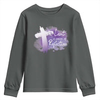 Ash Wednesday Youth Sweatshirt Lent A Season Of Reflection Ashes Cross Christian Religious