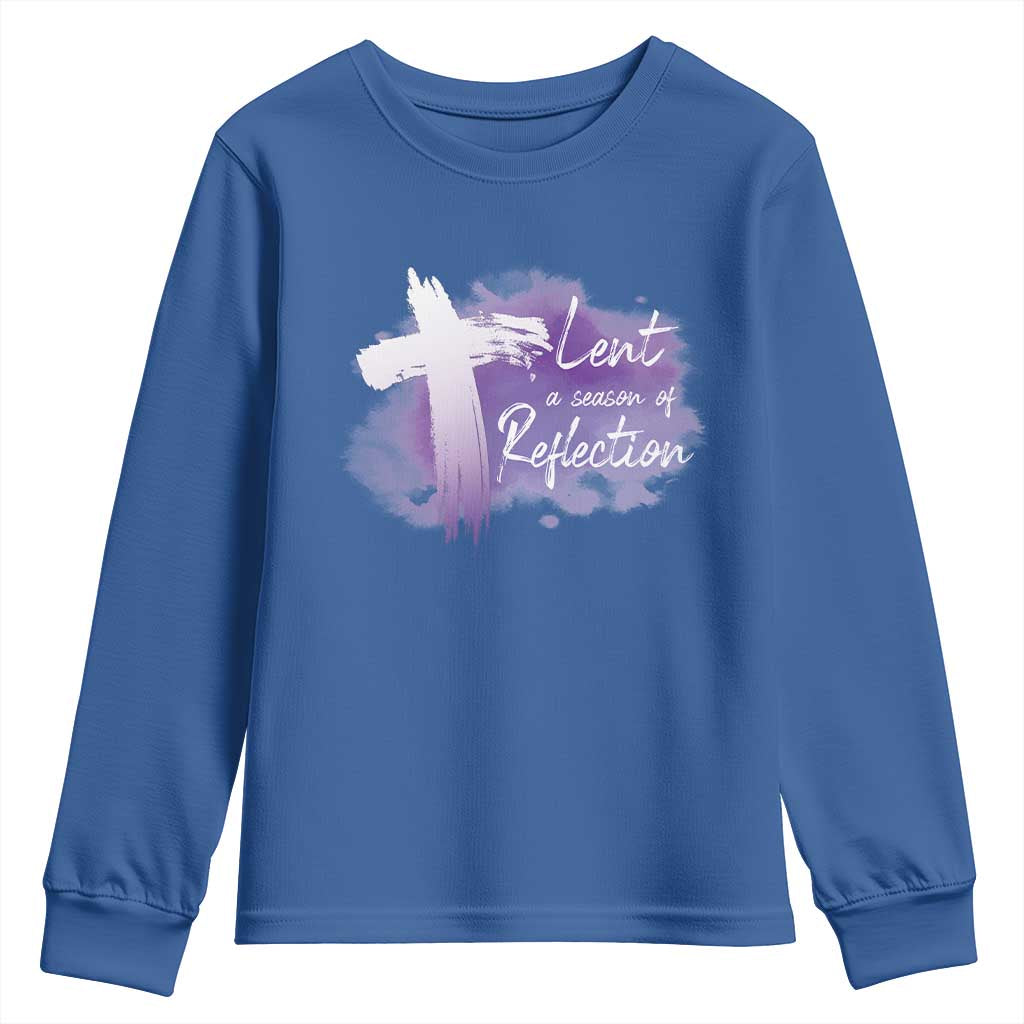 Ash Wednesday Youth Sweatshirt Lent A Season Of Reflection Ashes Cross Christian Religious