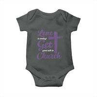 Ash Wednesday Baby Onesie Lent Is Coming Get Your Ash To Church Ash Cross