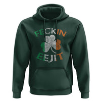 Funny Feckin Eejit Hoodie Ireland Irish Slang Shamrock St Patrick's Day