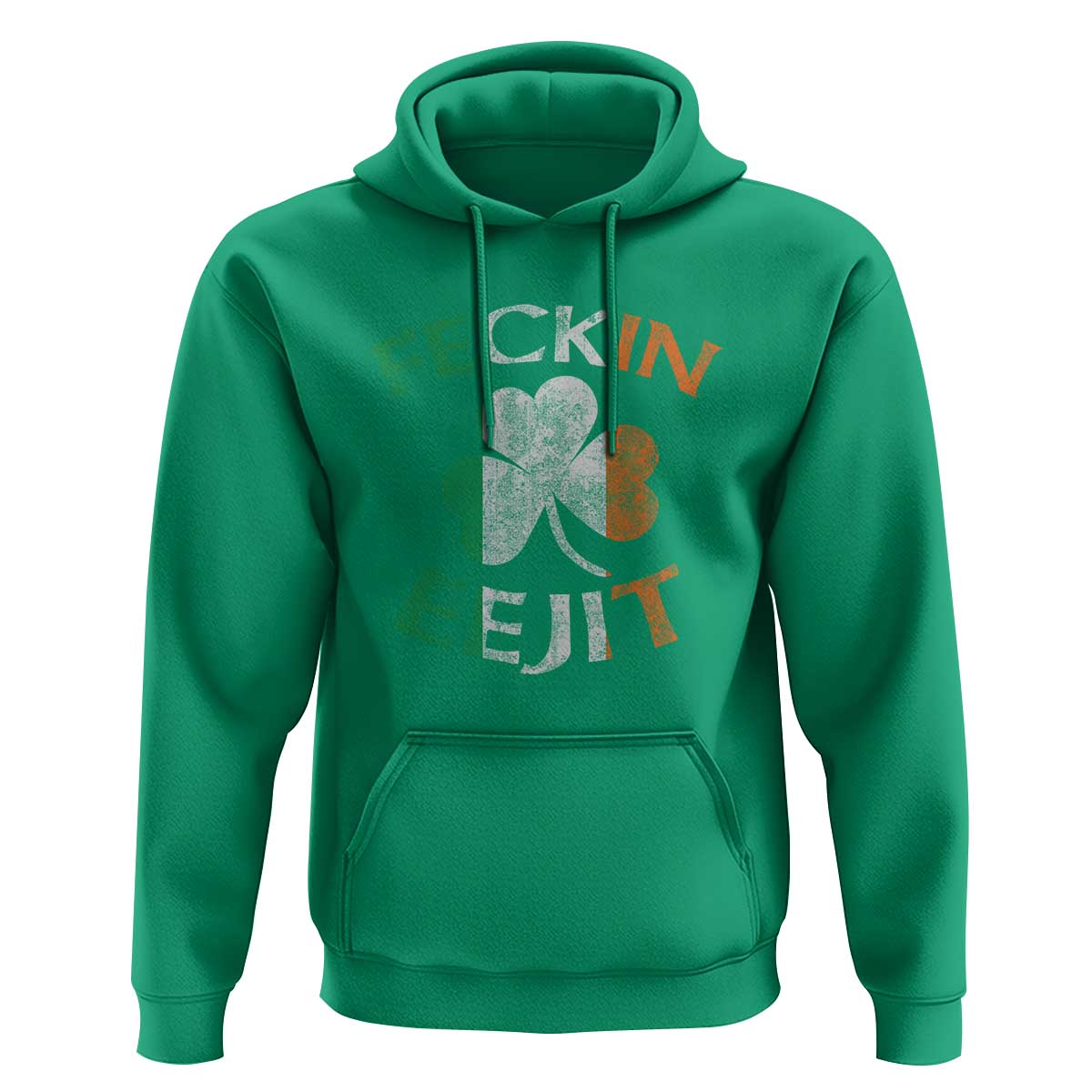 Funny Feckin Eejit Hoodie Ireland Irish Slang Shamrock St Patrick's Day
