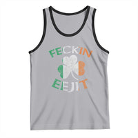 Funny Feckin Eejit Tank Top Ireland Irish Slang Shamrock St Patrick's Day
